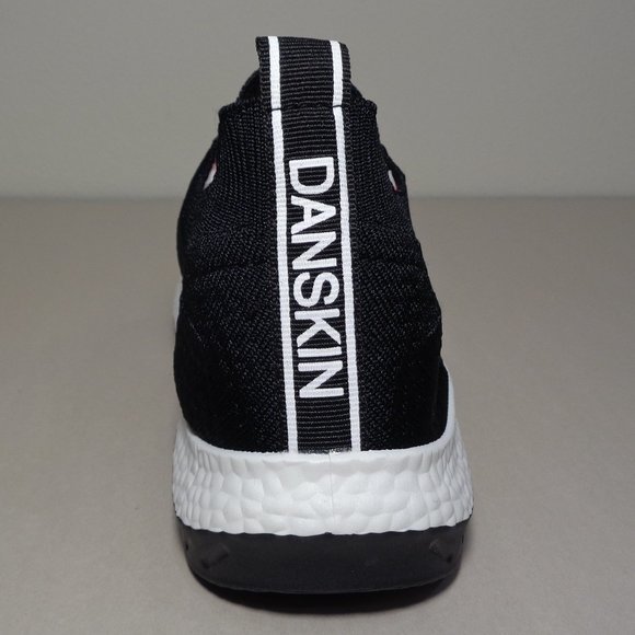Danskin Size 8 M FREE Black Knit Lace Up Sneakers New Women's Shoes - Picture 12 of 16